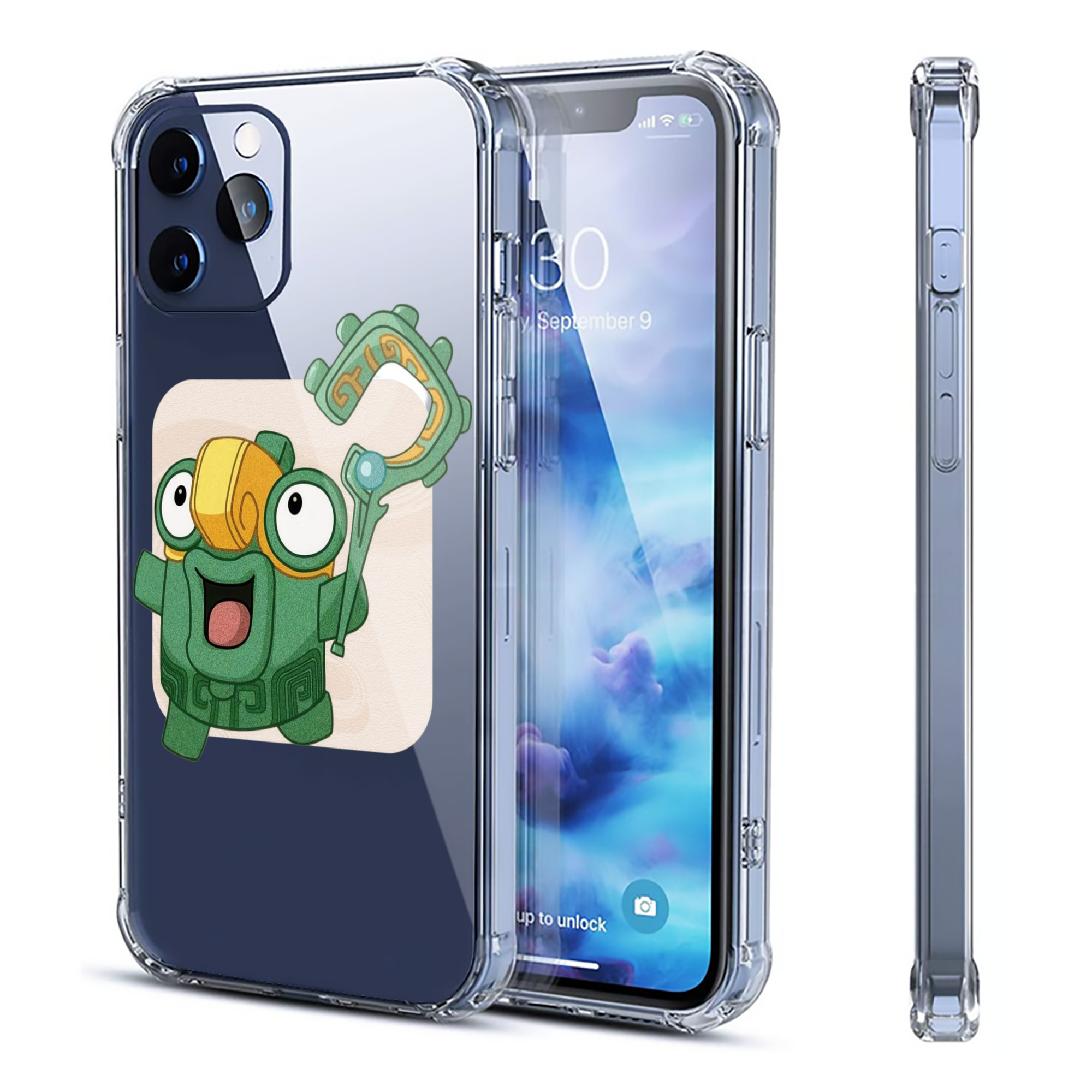 （画像用） Ne Zha 2 ナタ 魔童の大暴れ 【iPhone 12シリーズ対応】透明スマホケース（クリアソフトケース）